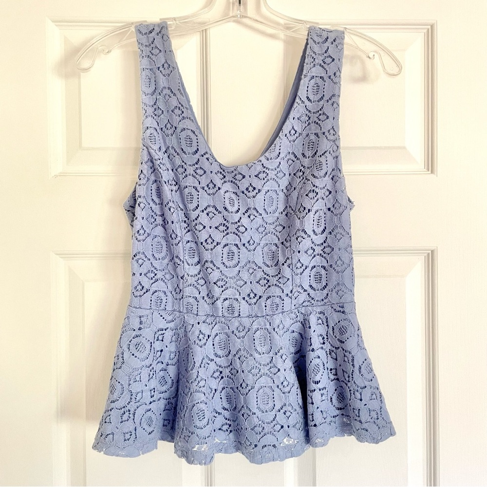 Forever 21 Lace Peplum Top